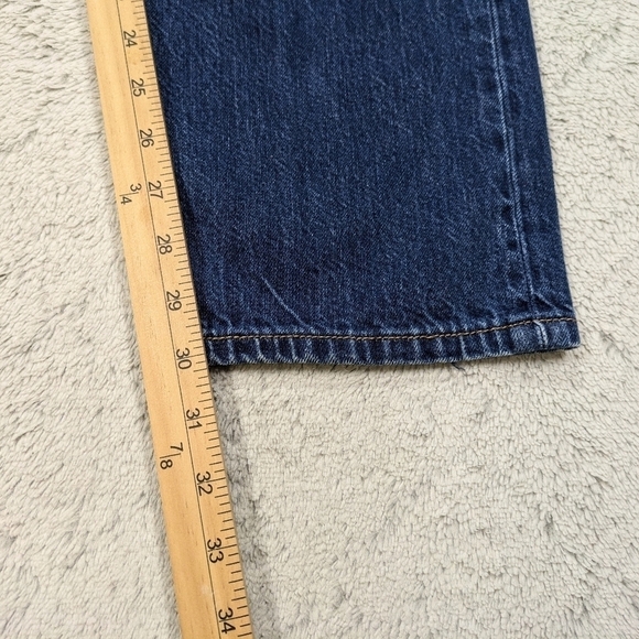 Levi's Jeans Men's 32x32 Blue 501 Stone Washed Cotton Button Fly Straight Fit - Picture 5 of 10